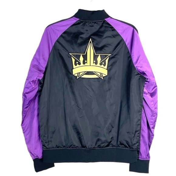 Jeffree Star Jackets & Blazers - Jeffree Starr Black & Purple Bomber Jacket Size Large